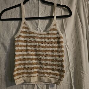Striped Knit Tank Top
